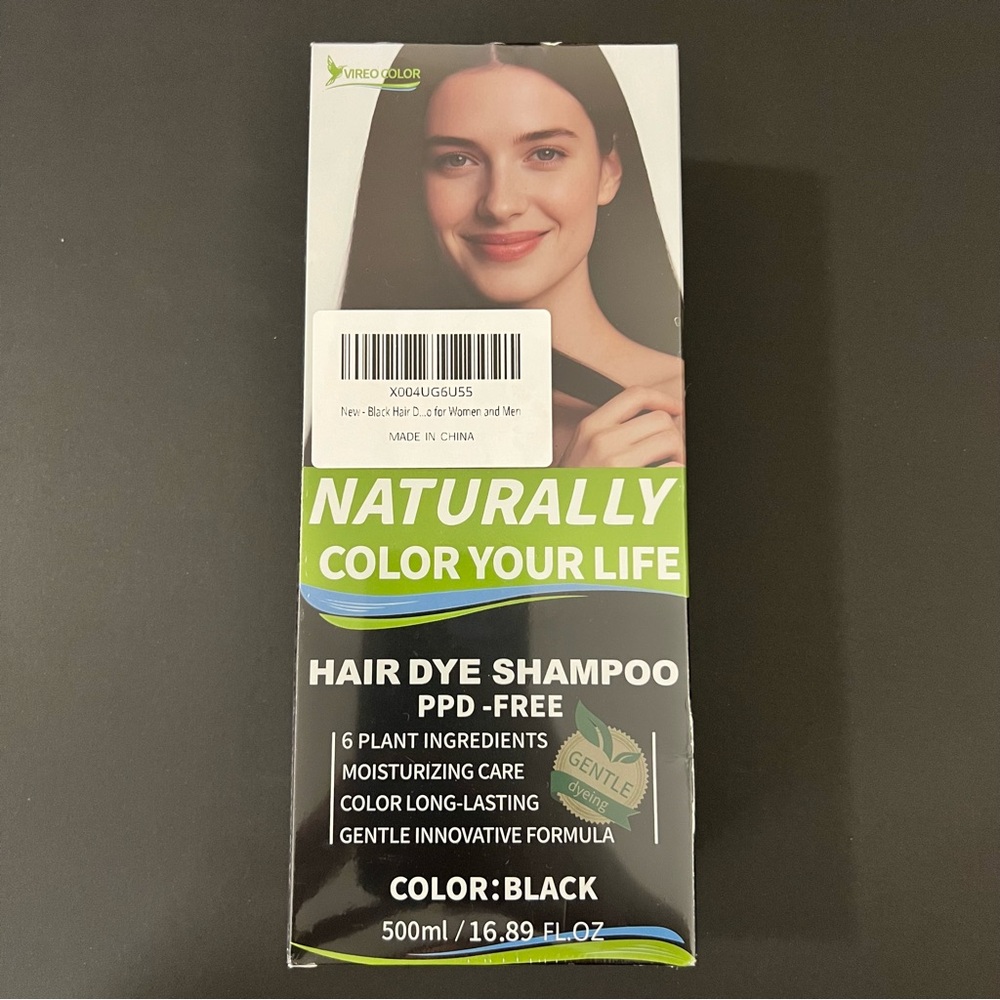 Black Hair Dye Shampoo